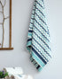 Zig-Zag Hand Block Print Waffle Cotton Towel (TWL02)